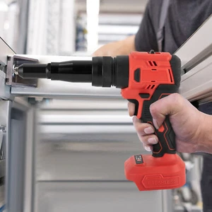Electric Rivet Gun Tool Set, Cordless Brushless Rivet Tool Kit, Handheld Riveter - Picture 1 of 18