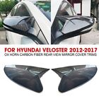 1Pair For Hyundai Veloster High Quality Carbon Fiber Rear View Mirror Cover Trim