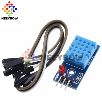DHT11 Digital Temp & Humidity Sensor Module with LED for Electronic Projects - Image 1 of 4