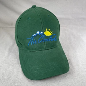 Air Control Mütze Herren Einheitsgröße grün Strapback Cap bestickt Berge Sonne - Bild 1 von 10