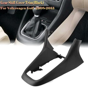 Center Console Frame Trim Shift Panel Cover For VW Golf 6 MK6 2008-2013 1PCS BLK - Picture 1 of 19