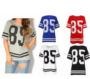 Nueva camiseta de béisbol de fútbol americano de 85 mujeres damas - Imagen 1 de 7