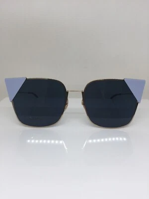 Nuevas Gafas de Sol Auténticas Fendi FF 191 FF 0191/S C. 000A9 Dorado Brillante y Azul Italia Foto 1 de 4