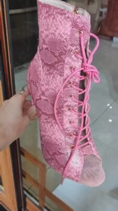 Ankle Booties Women's Retro Lace Up Platform Shoes Stilettos High Heel Round Toe - Picture 1 of 15