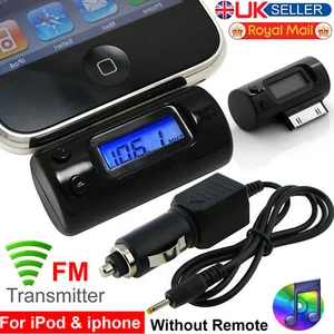 New Car Wireless FM Radio Transmitter Modulator For iPhone 3GS 4S 4 iPod Touch - Picture 1 of 11