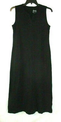 Nuevo Maxi Vestido Vaina Denim & Co. Negro Cuello en V Pequeño Perfecto Jersey Mujeres XW7 Foto 1 de 4