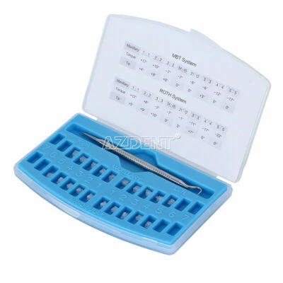 Dental Orthodontic Ceramic Bracket Self Ligating Braces Clear MBT.022 hooks 345 - Image 1 of 4