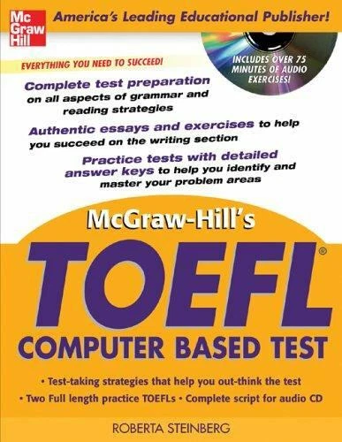 McGraw-Hill's TOEFL CBT by Roberta Steinberg (2005, Mixed Media) - Image 1 of 1