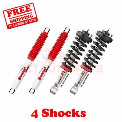 Kit de 4 Amortiguadores Rancho Delanteros y Traseros QuickLeveling Puntal para 04-15 Titan 4x4 Foto 1 de 4