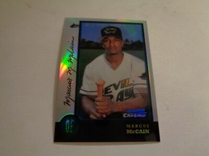 1998 Bowman Chrome Refractor Marcus McCain Card #195