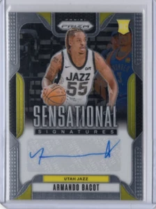 ARMANDO BACOT NBA Jazz 2024-25 Panini Prizm Sensational RC Auto #SS-ABJ Card - Picture 1 of 2