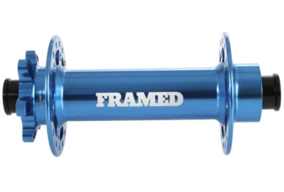 Framed 32h 150mm x 15mm Front Hub Blue Bike Wheel Hub Fat Bike Component - Image 1 of 4