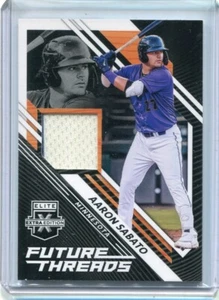 AARON SABATO 2021 PANINI ELITE EXTRA EDITION FUTURE THREADS RELIC - Picture 1 of 2