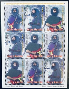MONGOLIA JERRY GARCIA STAMPS 1999 MNH ROCK N ROLL GRATEFUL DEAD GUITAR MUSIC 250 - Picture 1 of 1