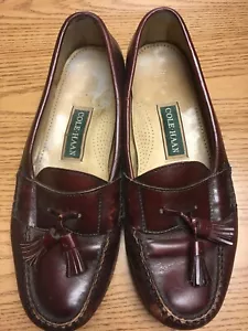 Mocasines de borla de cuero italiano Cole Haan, borgoña, 10,5 - Imagen 1 de 8