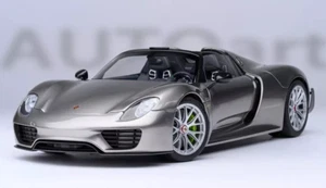 1/18 Porsche 918 Spyder Weissach Pkg Liquid Metal silber Modell von AUTOart 77922 - Bild 1 von 8