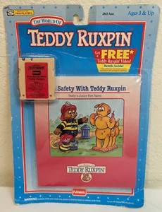 Playskool Teddy Ruxpin Cartridge & Story Book Fire Safety With Teddy Ruxpin NIB - Picture 1 of 5