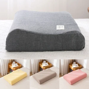 Pillowcase Memory Foam Contour Cover Rebound Cotton Pillow Case Home Room Decor - Picture 1 of 32