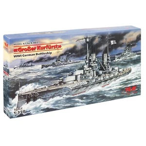 Grosser Kurfurst WWI German battleship ICM S002 Plastic model ships kit 1:350 - Picture 1 of 18