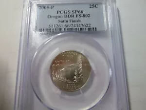 2005 P Oregon State Quarter PCGS SP66 DDR FS-802 Satin Finish - Picture 1 of 2