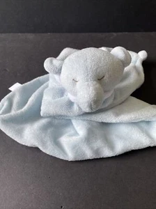 Angel Dear Plush Light Blue Elephant Lovey Security Blanket Soft - Picture 1 of 7