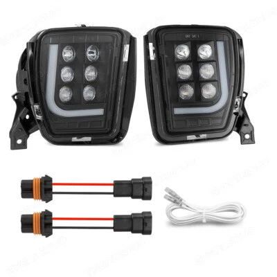 For Dodge Ram 1500 2013 2014 2015 2016 2017 2018 LED fog Light DRL Assembly 2PC - Image 1 of 4