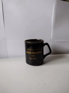 1995 Grace Dearborn ISO-9001 "We did it again!" Coffee Mug Gold Letters and Rim - Picture 1 of 3