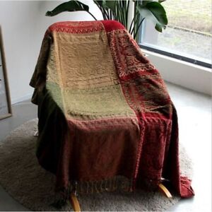 2023 Sofa decorative towel plaid patchwork blanket thick sofa cover
