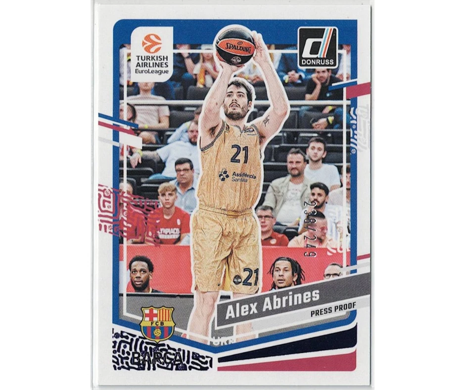 2023-24 Panini Donruss Euroleague Press Proof 238/249 #109 Alex Abrines - Image 1 of 2