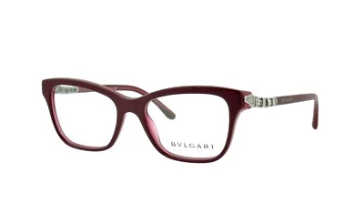 Nuevo BVLGARI BV4088-B 5318 51mm Borgoña Rojo Monturas de Anteojos Italia Foto 1 de 4
