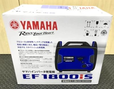 YAMAHA EF1800iS Portable Gasoline Inverter Generator 1.8kVA 100V New In Box JP - Image 1 of 4