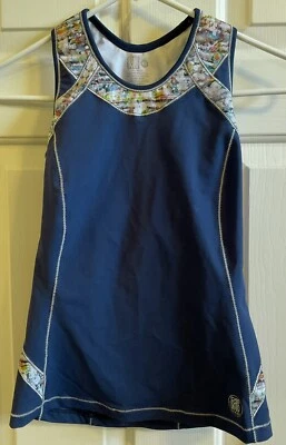DeSoto Womens Athletic Cycling Jersey Pullon Design Blue Back Pockets XS - Image 1 of 4