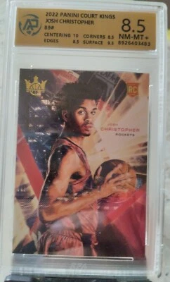 JOSH CHRISTOPHER 2021-22 Panini Court Kings RC NBA card (RPA-8.5 NM-MT) - Image 1 of 3