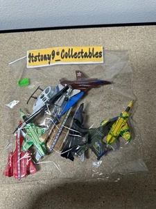 Toy Plans And Helicopter Lot Of 9 Toys - Picture 1 of 2