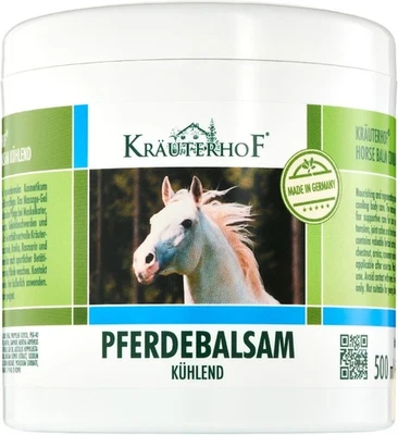 500 ml Kräuterhof Horse Balm Cools and Revitalises Precious Herbal Extracts