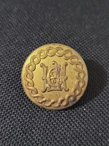 Antico pulsante caccia Flint & Denbigh Firmin & Sons Londra ottone dorato circa 1900 - Foto 1 di 8