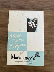 Macartney’s MCM Booklet Ein Geschenk für den Bräutigam Hochzeit Mode MCM - Bild 1 von 12