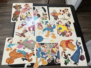 Vintage Set 40+ Disney Pappausschnitte Mickey Mouse Donald Goofy Mary Poppins KW - Bild 1 von 10