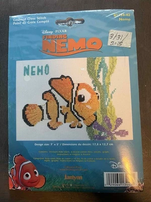 Janlynn Disney Counted Cross Stitch Kit "Finding Nemo - Nemo" 7in x 5in - New! - Image 1 of 3