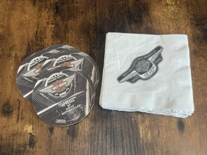 LOT of Harley Davidson 95th Anniversary Bar Napkins (20), and 4 Coasters - Picture 1 of 4