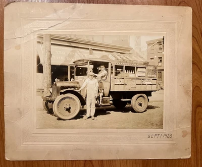 Camión de reparto de soda pop esquimal fotografía vintage Nueva Jersey Foto 1 de 3