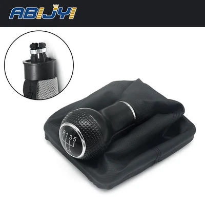 5-Speed Manual Gear Shift Knob Lever Gaitor Boot For Volkswagen Jetta 2002-12 - Image 1 of 4