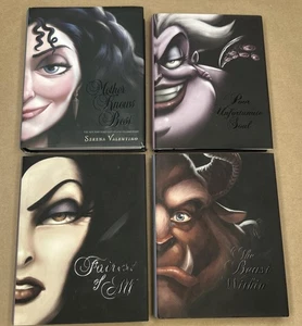 Disney Villains Lot of 4 Hardcover Books All 1st Editions By Serena Valentino - Imagen 1 de 5