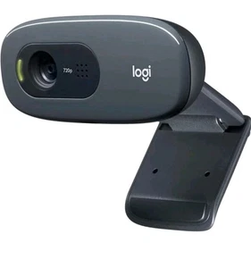 Logitech C270 HD Webcam 720p 30fps Video Calls - Noise Reducing Mic A46 - Picture 1 of 2