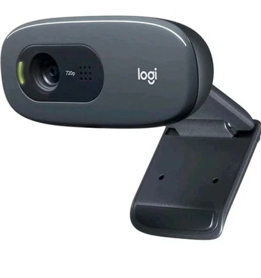 Logitech C270 HD Webcam 720p 30fps Video Calls - Noise Reducing Mic A46 - Image 1 of 2