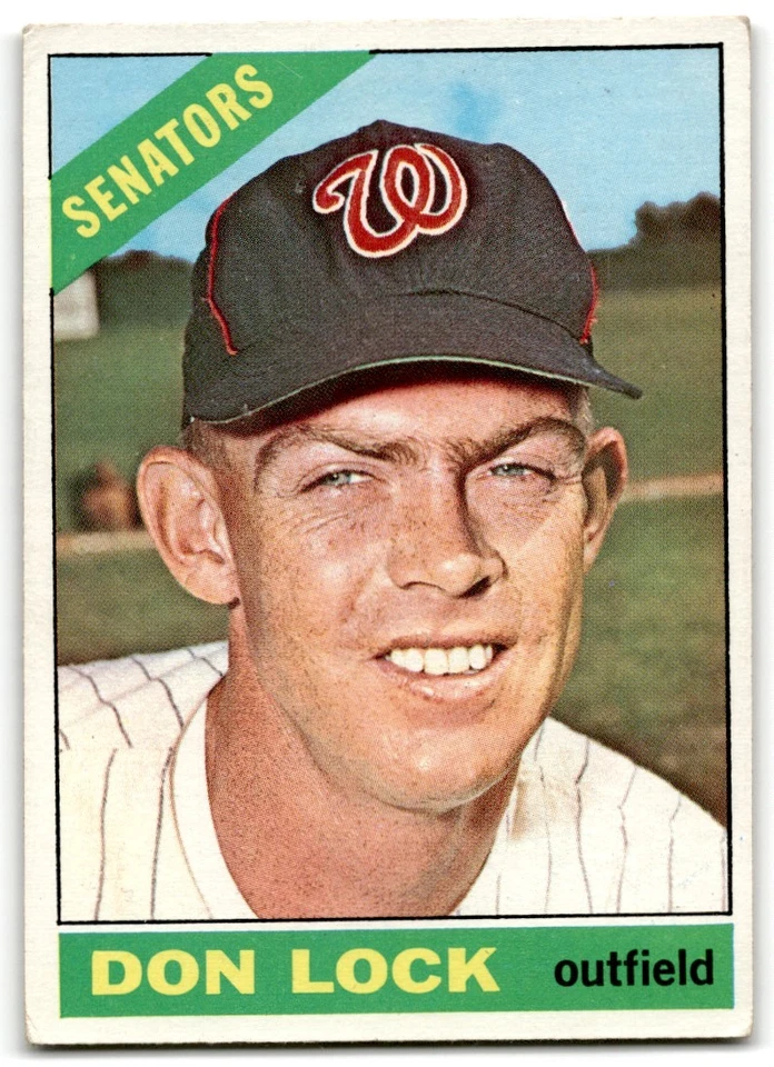 1966 O-Pee-Chee Don Lock "Rare OPC Set Builder in Mid-Grade" Washington Senators - Image 1 of 2