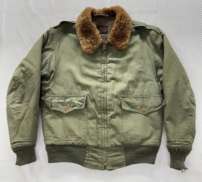 Vintage WW2 1940’s B-10 Flight Jacket Sovereign MFG Co size 36 Rare - Image 1 of 4