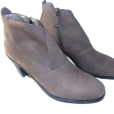 Nuevo con etiquetas Botín Eileen Fisher Murphy Cuero Gris Talla 6 Foto 1 de 4