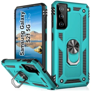 Military Grade Armor Rugged Case Samsung Galaxy S21 Tempered Glass Screen 360 - Picture 1 of 20
