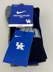 Calcetín Nike Multiplicador de Fútbol Americano Universidad de Kentucky Hogar y Visitante Talla Med - Imagen 1 de 5